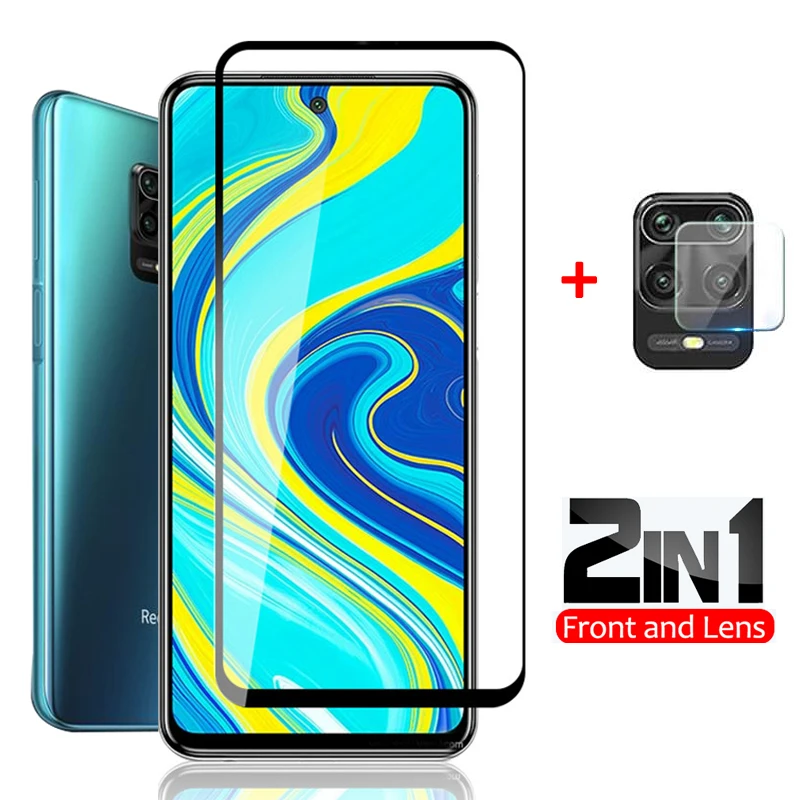 Закаленное стекло с полным покрытием для Xiaomi Redmi Note 9 Pro Защита экрана объектива