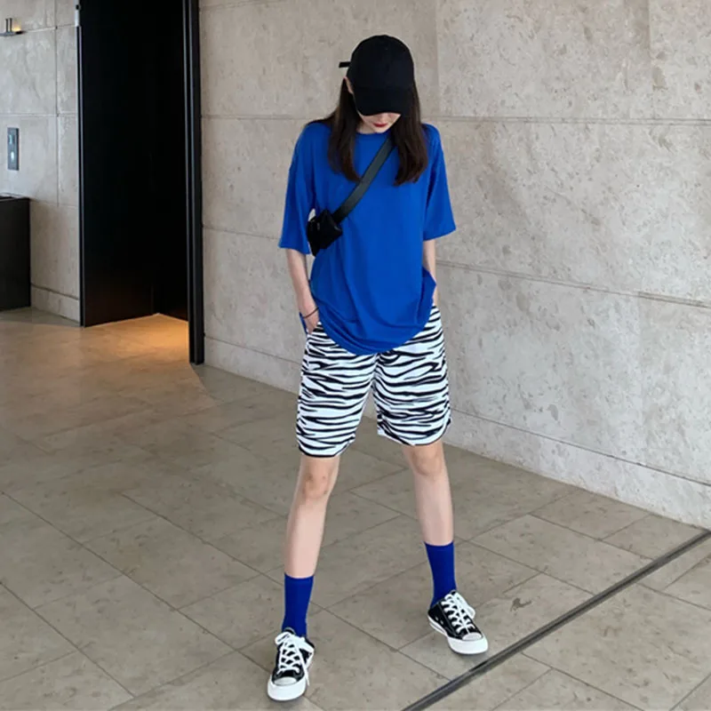 

Women's Casual Pants Spring and Summer New High Waist Slim Drape Zebra Pattern Trousers Loose Straight Wide Leg Pants Trend