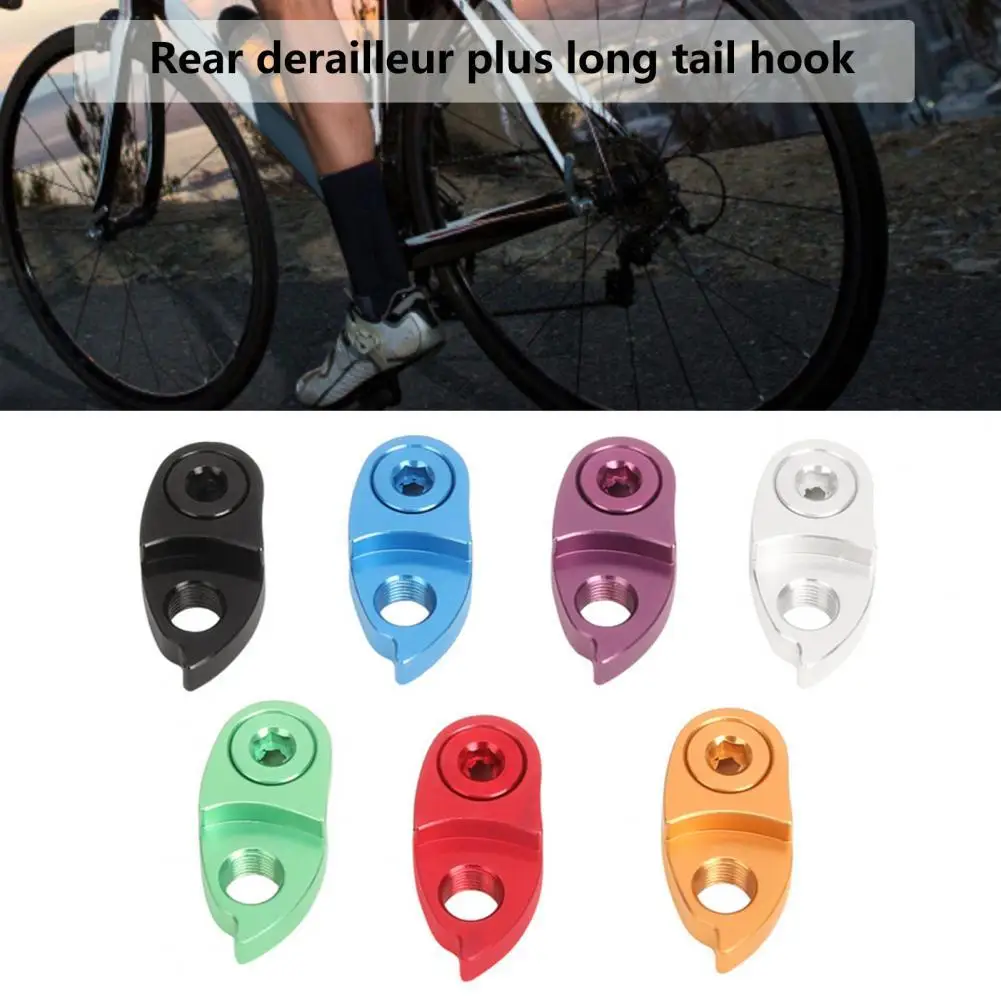 

2Pcs Aluminum Alloy Rear Gear Derailleur High Hardness Anti-oxidation Bike Derailleur Hanger Tail Hook for 8/9/10/11/12 Rear Ge