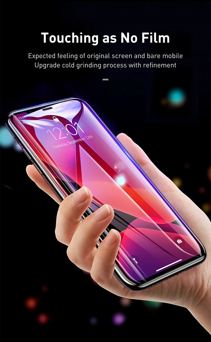 Baseus 0,3 мм Полное покрытие экрана протектор для iPhone 11 Pro Max Защитная пленка Закаленное стекло для iPhone 11 Pro Max 2 шт