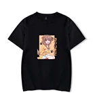 Японские стильные Харадзюку HOLOlive Inugami Korone 2D летние мужские футболки Харадзюку с коротким рукавом Мужская Уличная одежда
