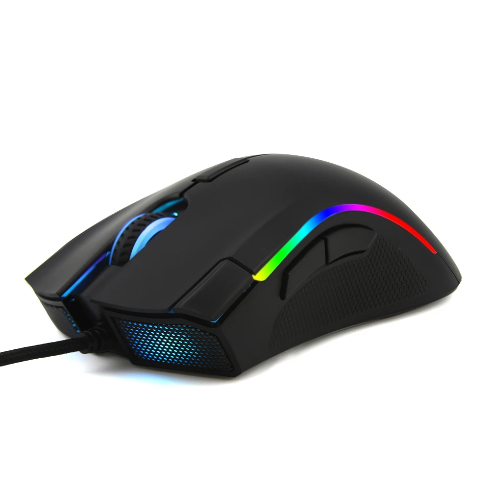 Вертикальная мышь Delux M625 RGB Мышь с подсветкой 4000 Точек на дюйм USB Проводная
