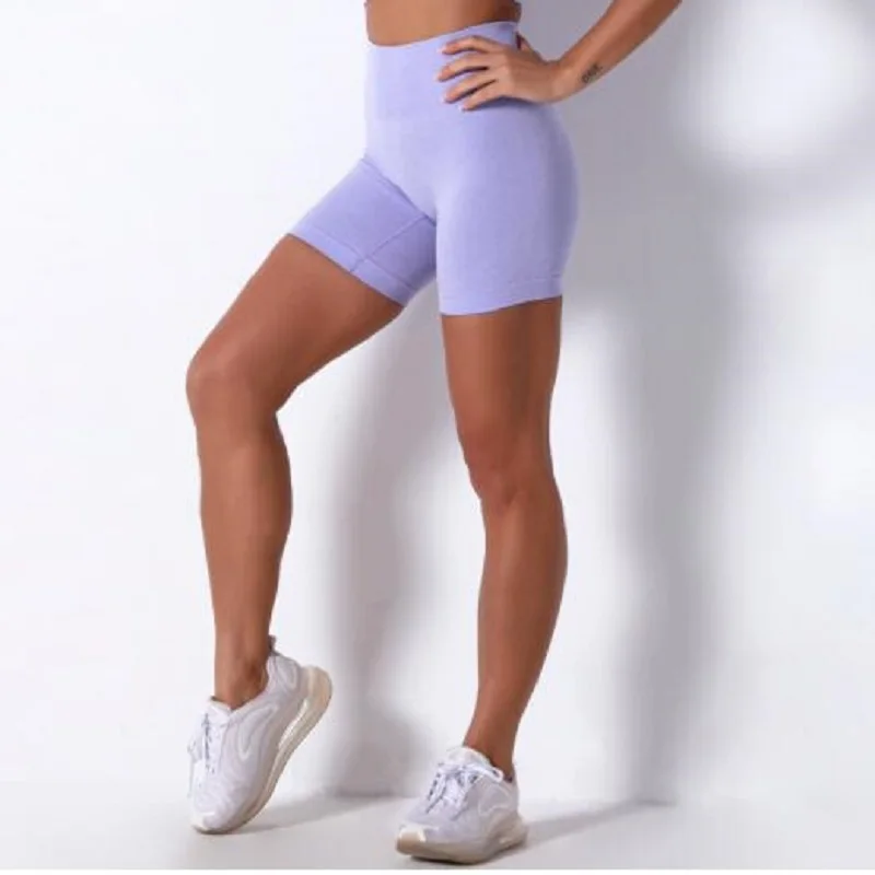 Новые стильные бесшовные леггинсы с высокой талией шорты для спортзала фитнеса