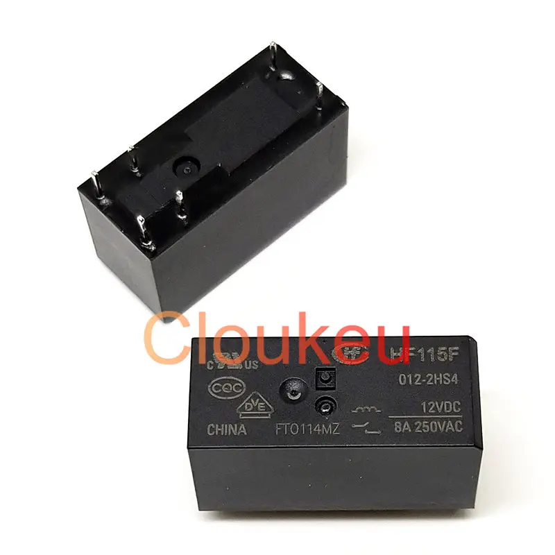 JQX 115F 012 2HS4 12V 8A Relay DIP6 HF115F 2HS4|Реле| |