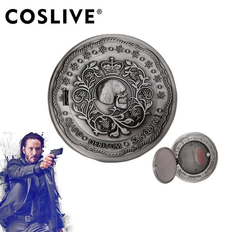 Coslive John 2 Клятва крови маркер реквизит для косплея аксессуары деликатная монета