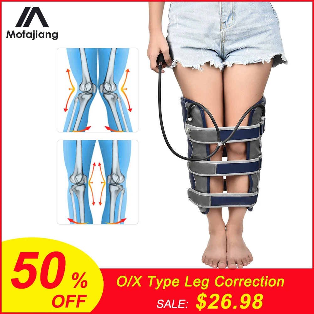 Регулируемый O/X образный корректирующий пояс для ног погнутые ноги коленный