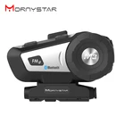 Беспроводная гарнитура Mornystar M3 plus с Bluetooth, мотоциклетный шлем, внутренняя связь, FM радио + мягкие наушники, шлем с полным покрытием лица