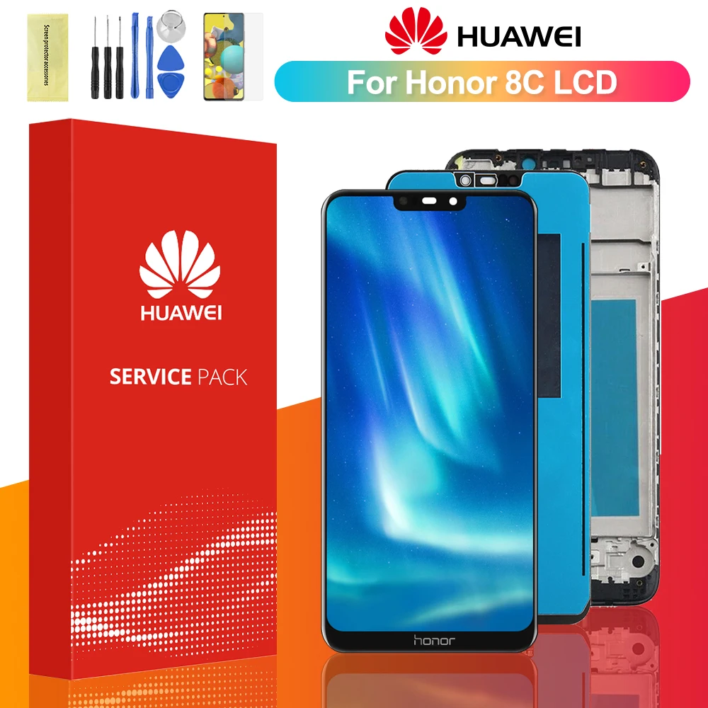 Оригинальный дисплей 6 26 дюйма для Huawei Honor 8C ЖК сенсорный экран дигитайзер в сборе