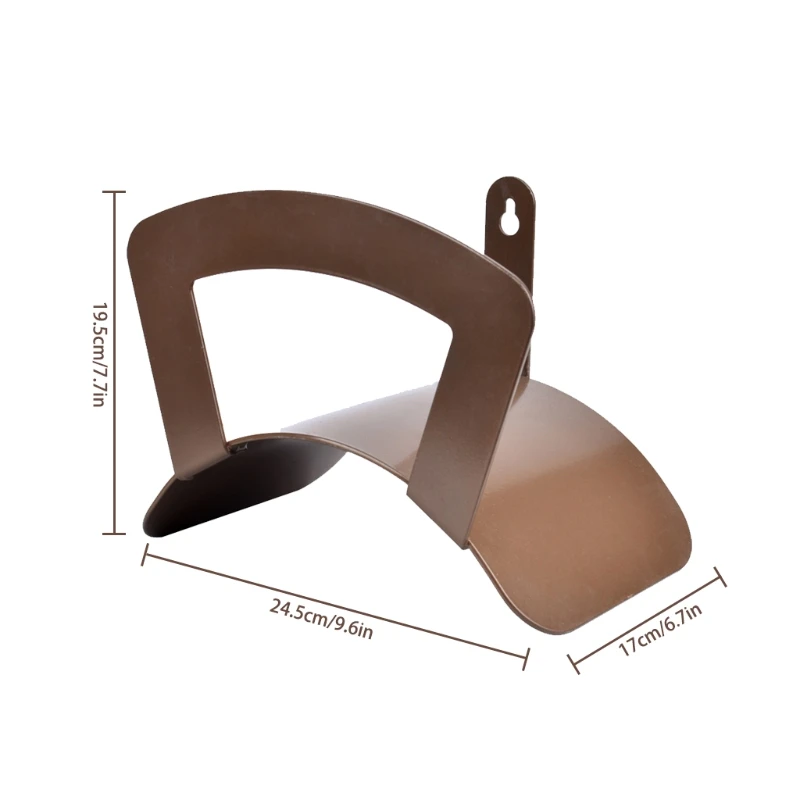 

Garden Hose Holder Metal Wall Mount Hose Hanger Heavy Duty Hose Organizer Waterproof and Anti-Rust Decorative Durable Wall