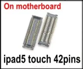 ipad5 touch 42pin 5 шт. сенсорный экран ЖК-дигитайзер сенсорный FPC разъем платы Pin для iPad 2/3/4 5 6 mini 1 2 3 4 на материнской плате на flex - Цвет: ipad5 touch 42pin