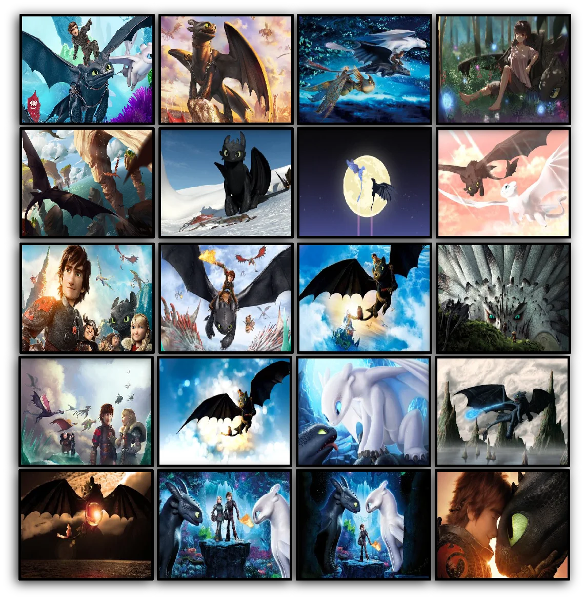 Diy 5D Diamond Painting Cross Stitch How to train your dragon Embroidery Pattern Drill Mosaic Home Decor Gift | Дом и сад