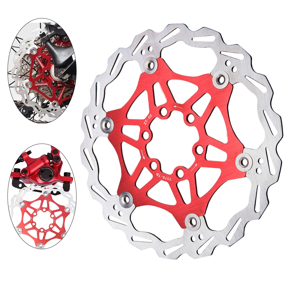 

1pcsMountain Bike Brake Rotor Strong Heat Dissipation Floating Rotor 160mm 180mm MTB Disc Brake Pad For Bicycle Ultralight