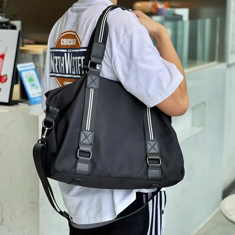 

Unsex Travel Bag Women Men Fashion Ladies Shoulder Bag Luxury Design Nylon Tote Bag Large Capacity Shopper Bag Women's Traveling