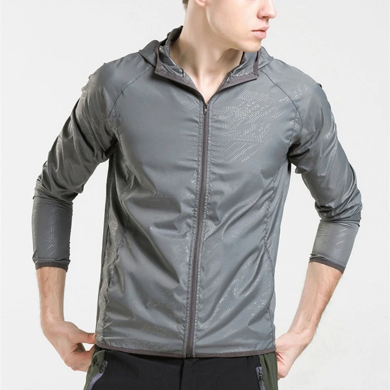 Быстросохнущие куртки для мужчин и женщин рыбалки пеших прогулок с капюшоном