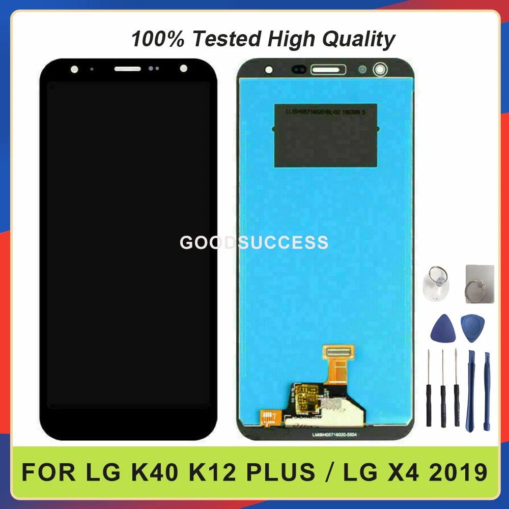 

Оригинальный дисплей 5,7 дюйма для LG K40 K12 Plus LCD LG X4 2019, детали для замены, Бесплатные инструменты