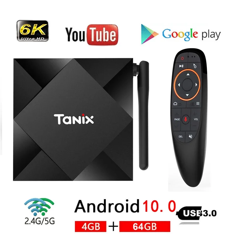 ТВ приставка Tanix TX6S Android 10 4 + 32/64 ГБ ядра 2 8 Гб|ТВ-приставки и медиаплееры| |