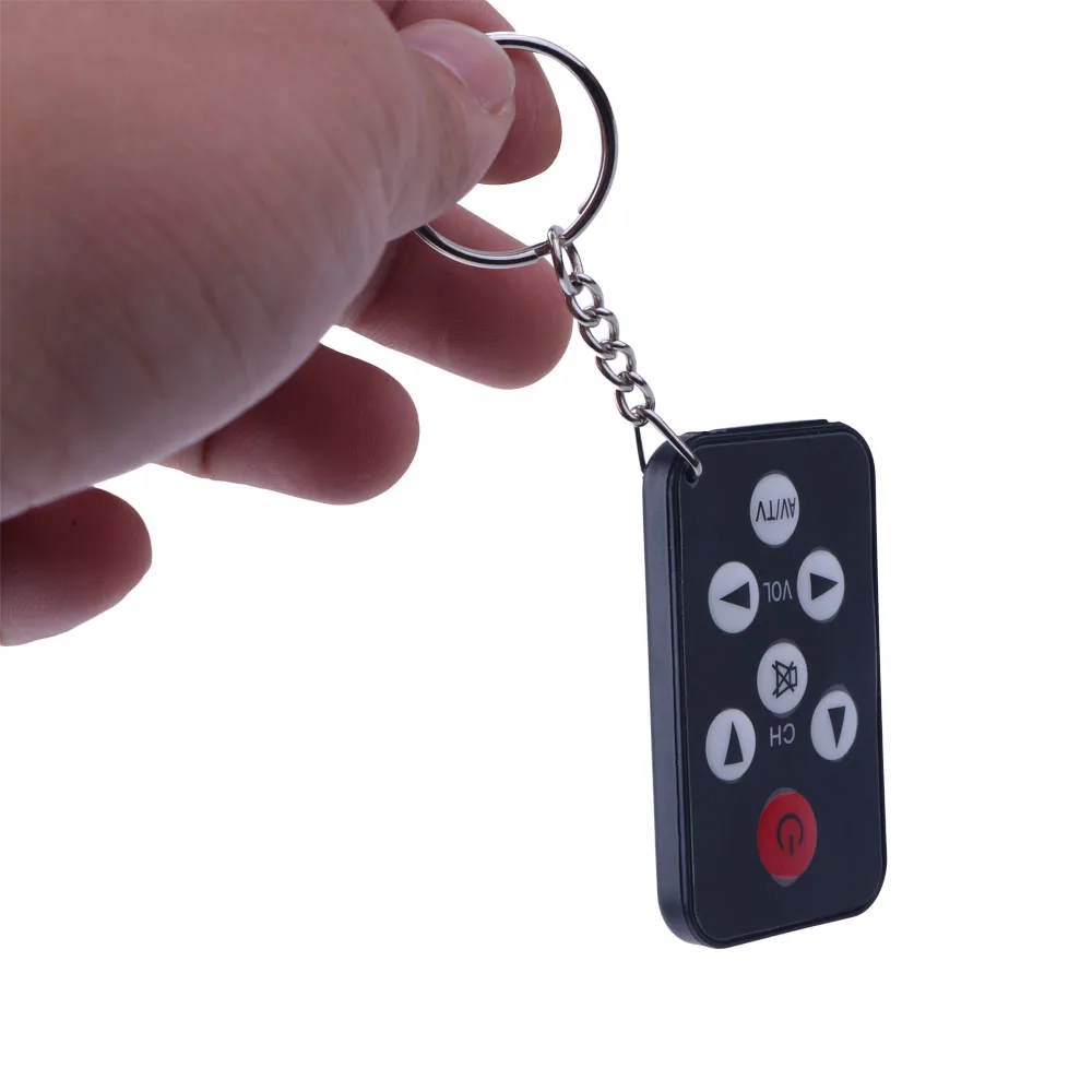 Mini Universal Infrared IR TV Set 7 Keys Television Remote Control Controller Keychain Key | Электроника