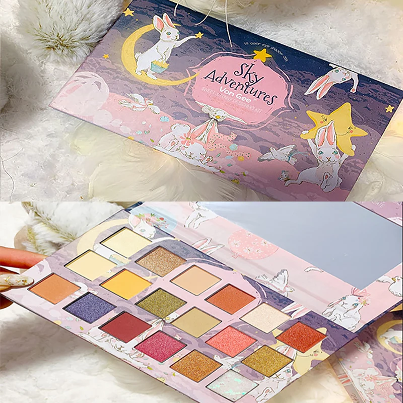 

9/18 Colors Bunny EyeShadow Palette Matte Shimmer Soft Touch Long Lasting Waterproof Pigmented Brighten Eyes Makeup Cosmetics