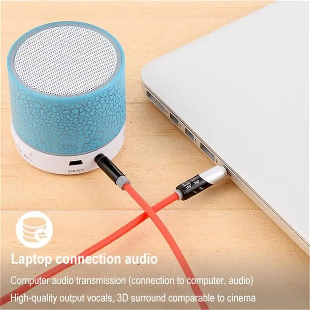 

TWISTER.CK 180 Degree Rotation Audio Cable 3.5mm Aux Cable Jack 3.5mm Male to 3.5 mm Male Earphone Cable