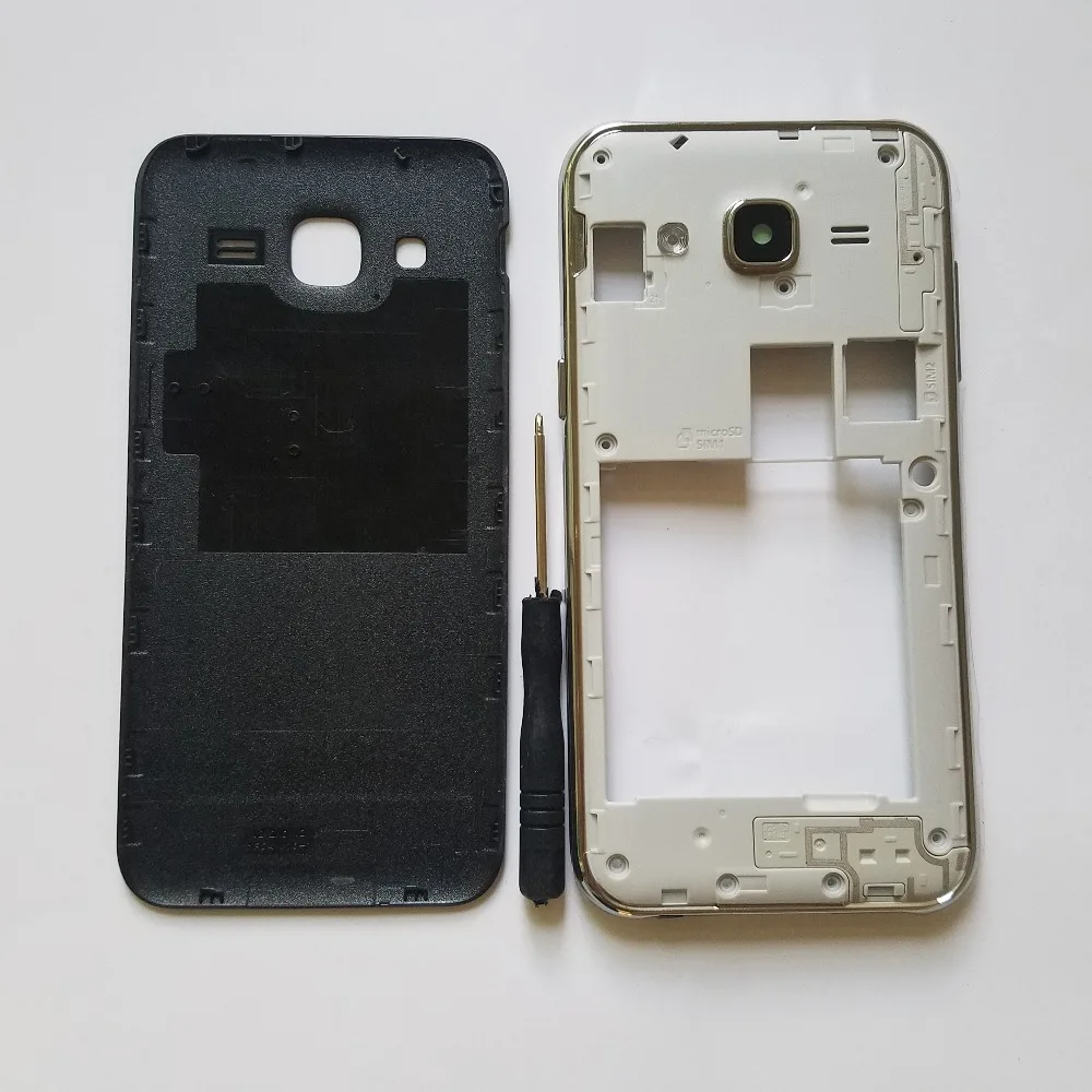 Для Samsung Galaxy J2 J200 J200H J200F J200G J200M телефон шасси Средний рамка с Корпус задняя крышка аккумулятора+ инструмент