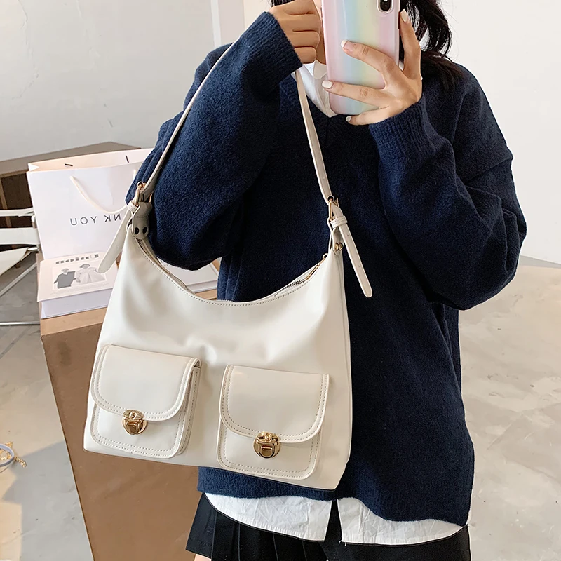 Модная кожаная сумка на плечо большая модель 2020 высококачественные роскошные