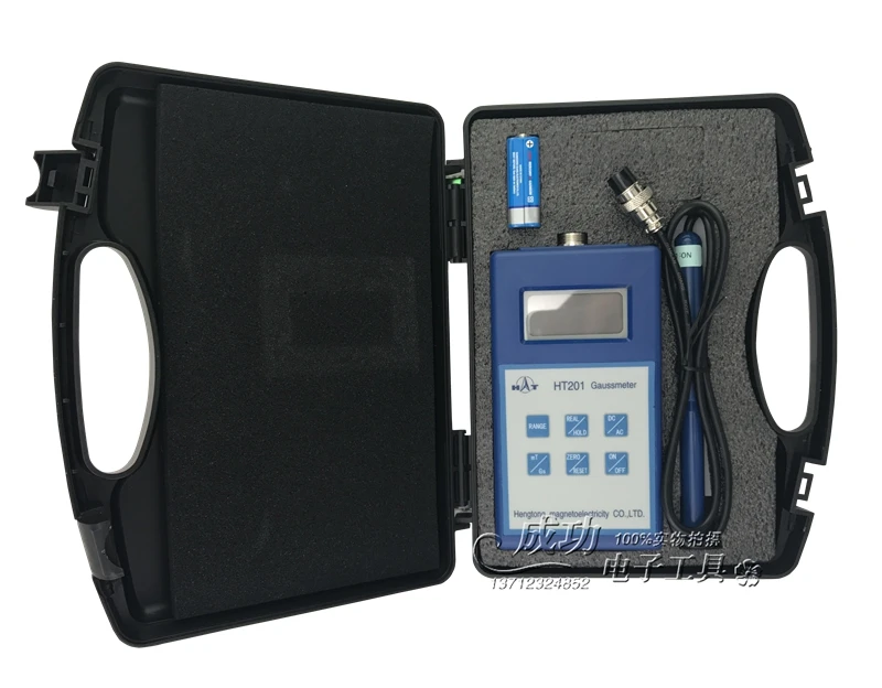 

Hand held digital Gauss fluxmeter ht-201-tesla meter ht201