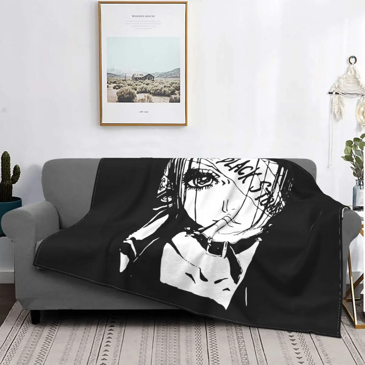 

Harajuku Nana Osaki Fleece Throw Blanket Japanese Classic Anime Blanket for Sofa Outdoor Super Soft Bedding Throws