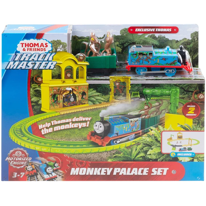 Thomas &amp Friends FXX65 TrackMaster Monkey Palace Set Railway Electric Train Toy Children Gift |