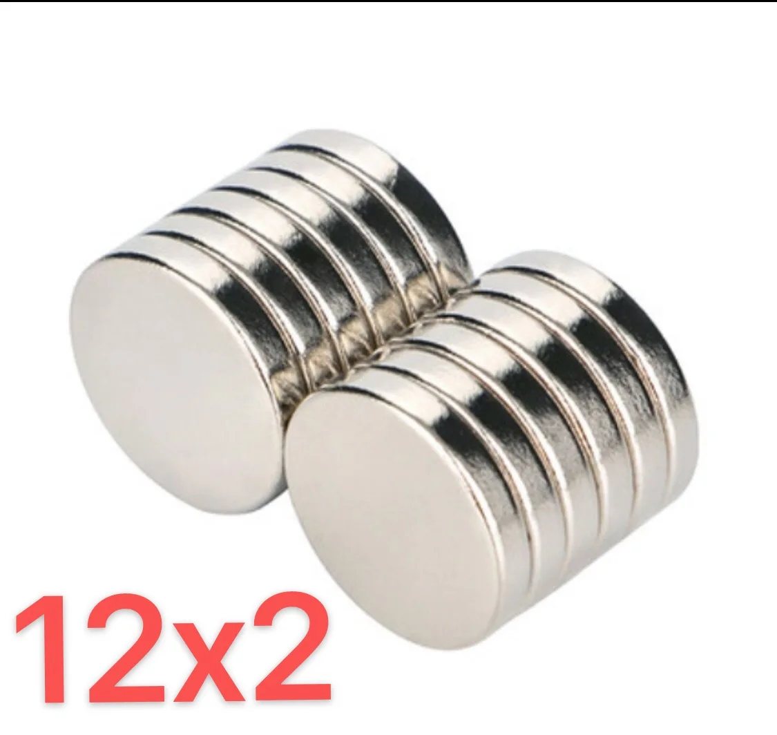 

100 шт., маленькие круглые магниты 12x2 мм