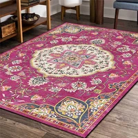 european style flower rug american style foliage flower purple carpet living room bedroom bedside carpet floor mat