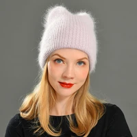 new solid wool beanie knitted winter hat warm soft trendy simple korean style women casual all match cashmere knitted beanie