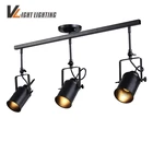 Винтажные железные потолочные светильники в стиле лофт, регулируемая Подвесная лампа, освещение для магазина одежды, кофейни  барторговый центр, Подвесная лампа