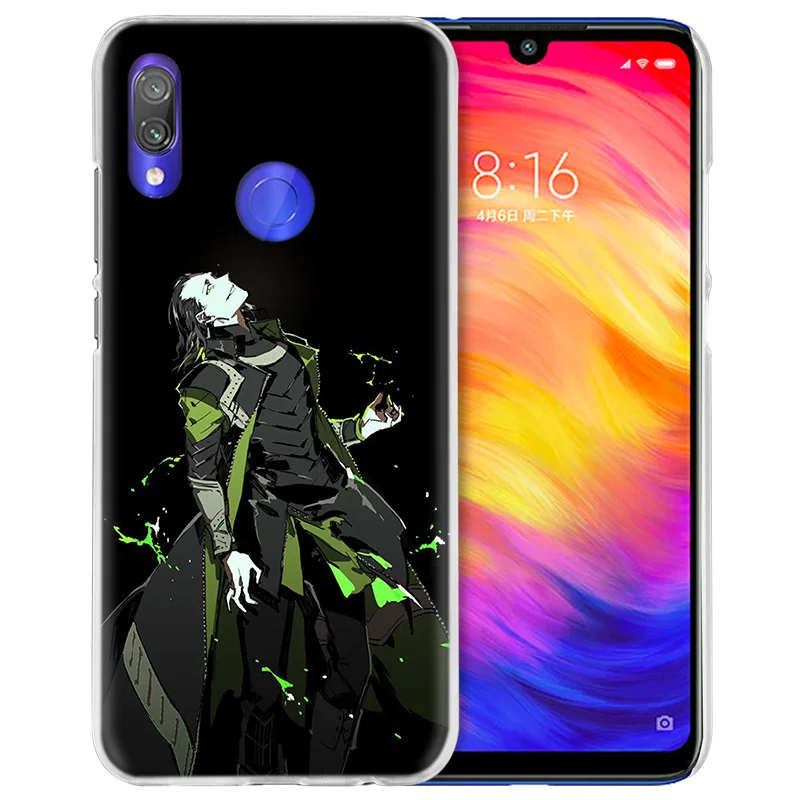 Чехол для Xiaomi Redmi Note 7 7A фотоаппаратов моментальной печати 7S 6 6A 5 Y3 K20 mi 8 до 9 лет CC9 CC9E A1 A2 A3 играть F1 Lite Pro Plus герой Marvel Локи