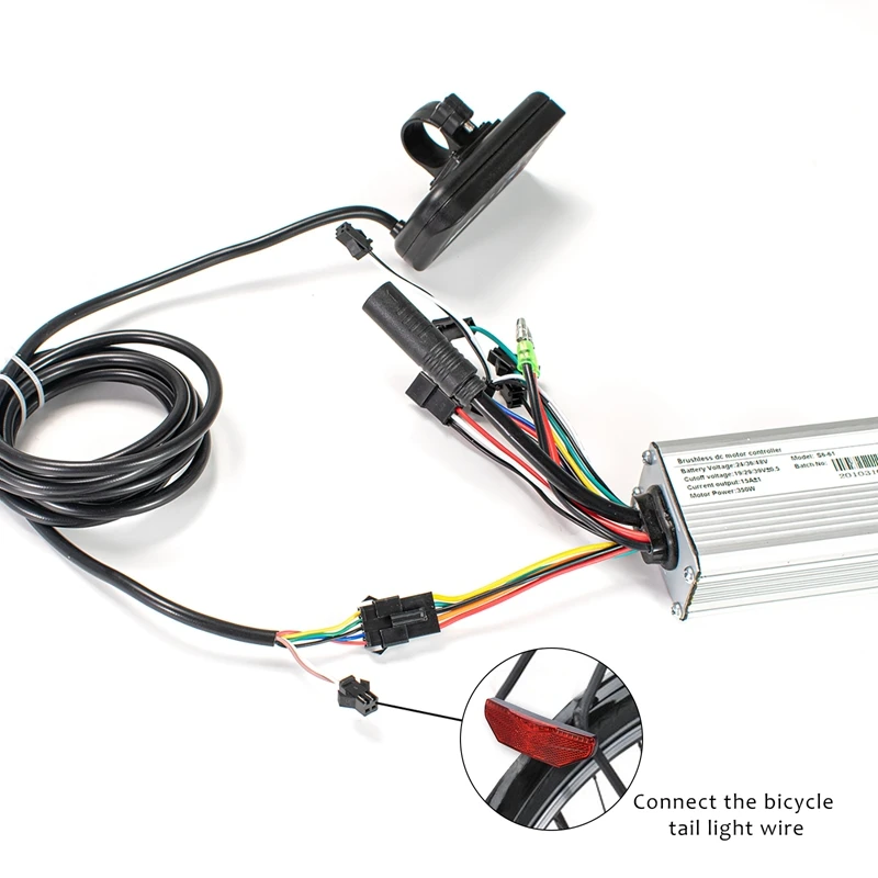 Электрический велосипедный контроллер BLDC 24 В/36 В/48 в 350 Вт/500 Вт бесщеточный с
