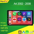 Беспроводной Carplay Android авто для Audi A4 B6 B7 2000 - 2009 S4 2002 - 2008 RS4 2005 - 2009 Автомобильный Радио Мультимедийный видео плеер