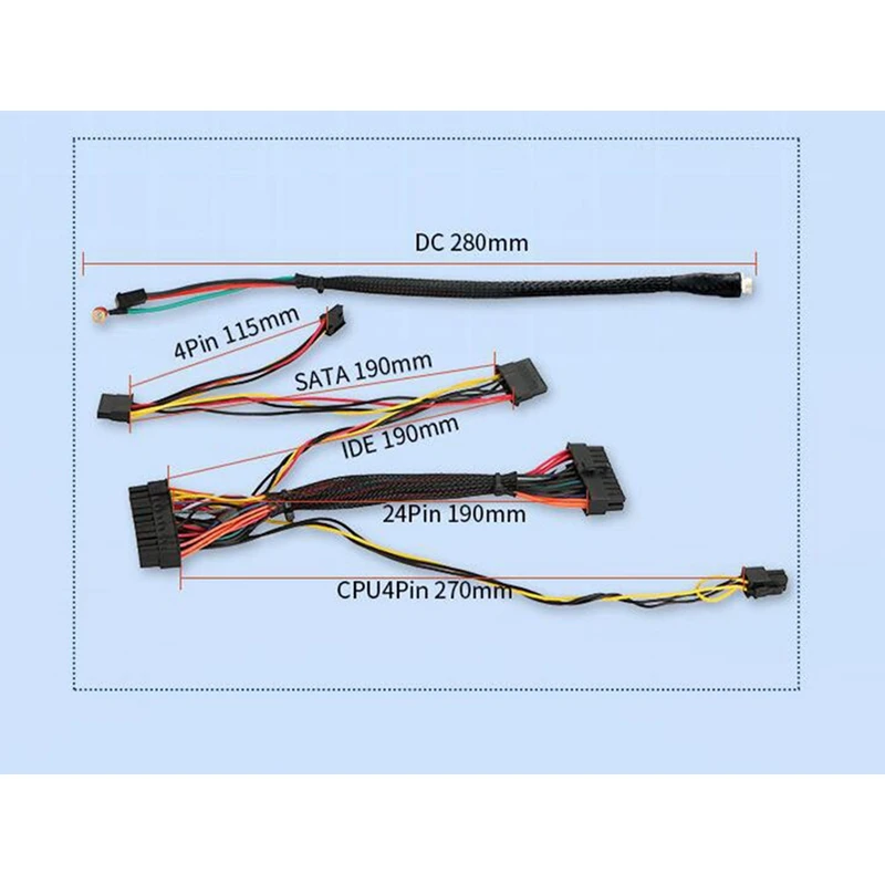 120 Вт DC ATX PSU 12 в пиковый Pico переключатель 24Pin Realan 1007 MINI ITX автомобиль пк источник