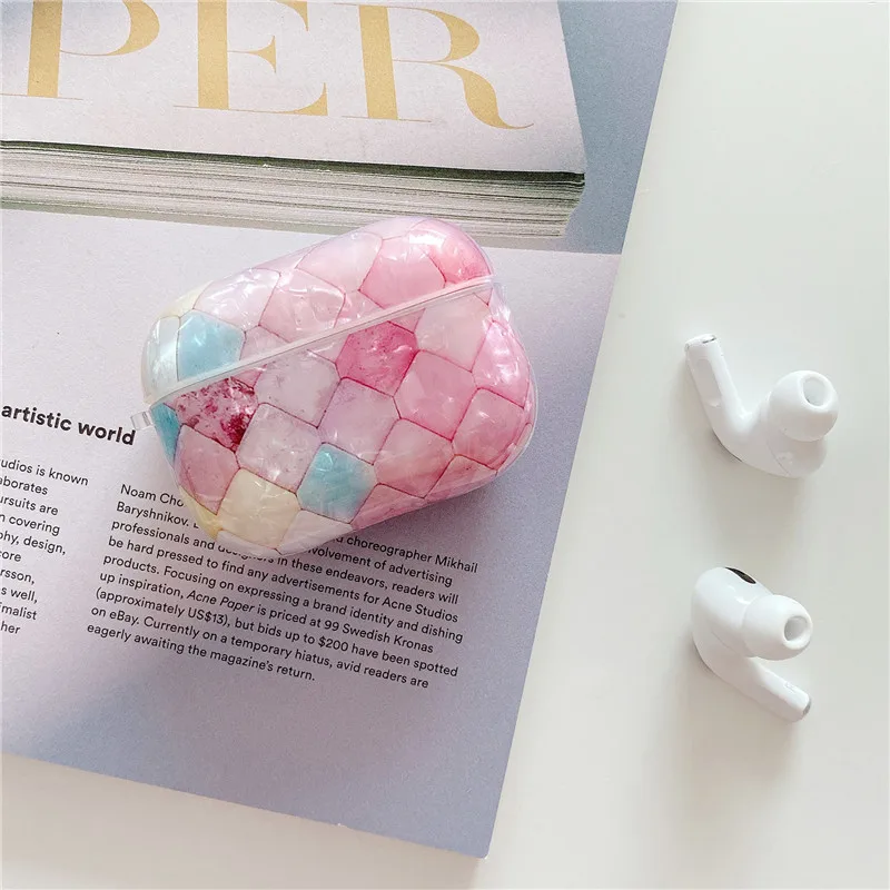 WY70-ForPro09 Забавный абстракционный узор для Airpods Pro чехол Роскошный прозрачный Bluetooth наушники защитный чехол для air pods 3/2 мягкий чехол - Цвет: WY70-ForPro09