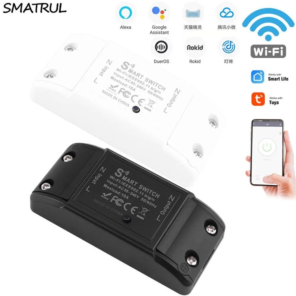 SMATRUL Tuya WI FI переключатель светодиодный светильник приложение Smart Life голос