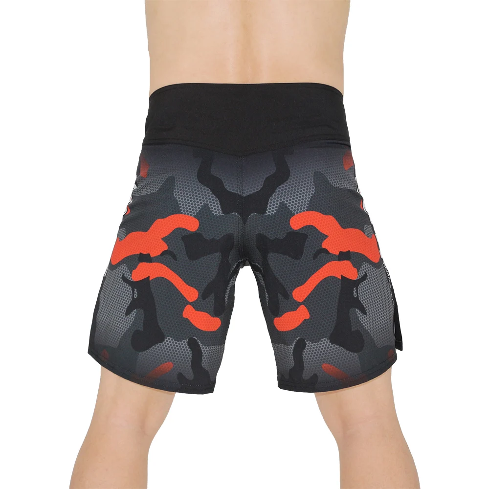 Черный в виде геометрических фигур дышащая борьба фитнес футболок для смешанных