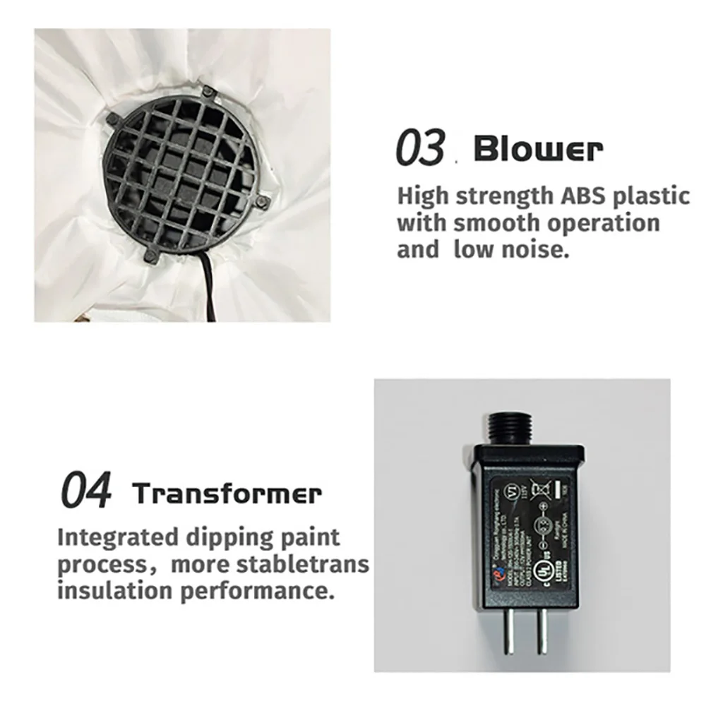 

2.4m Inflatable Model Lighted Cute Santa Nutcracker With Hat LED Christmas Toys For Christmas New Year Decoration Toys