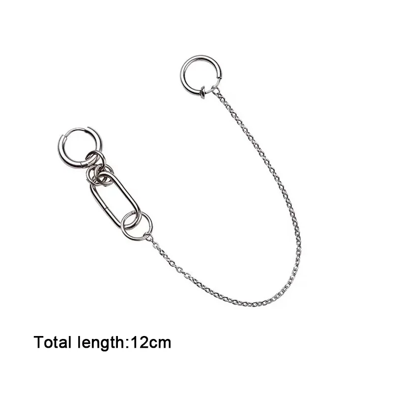 Модные стильные индивидуальные Искусственные серьги в стиле панк кольцо для губ