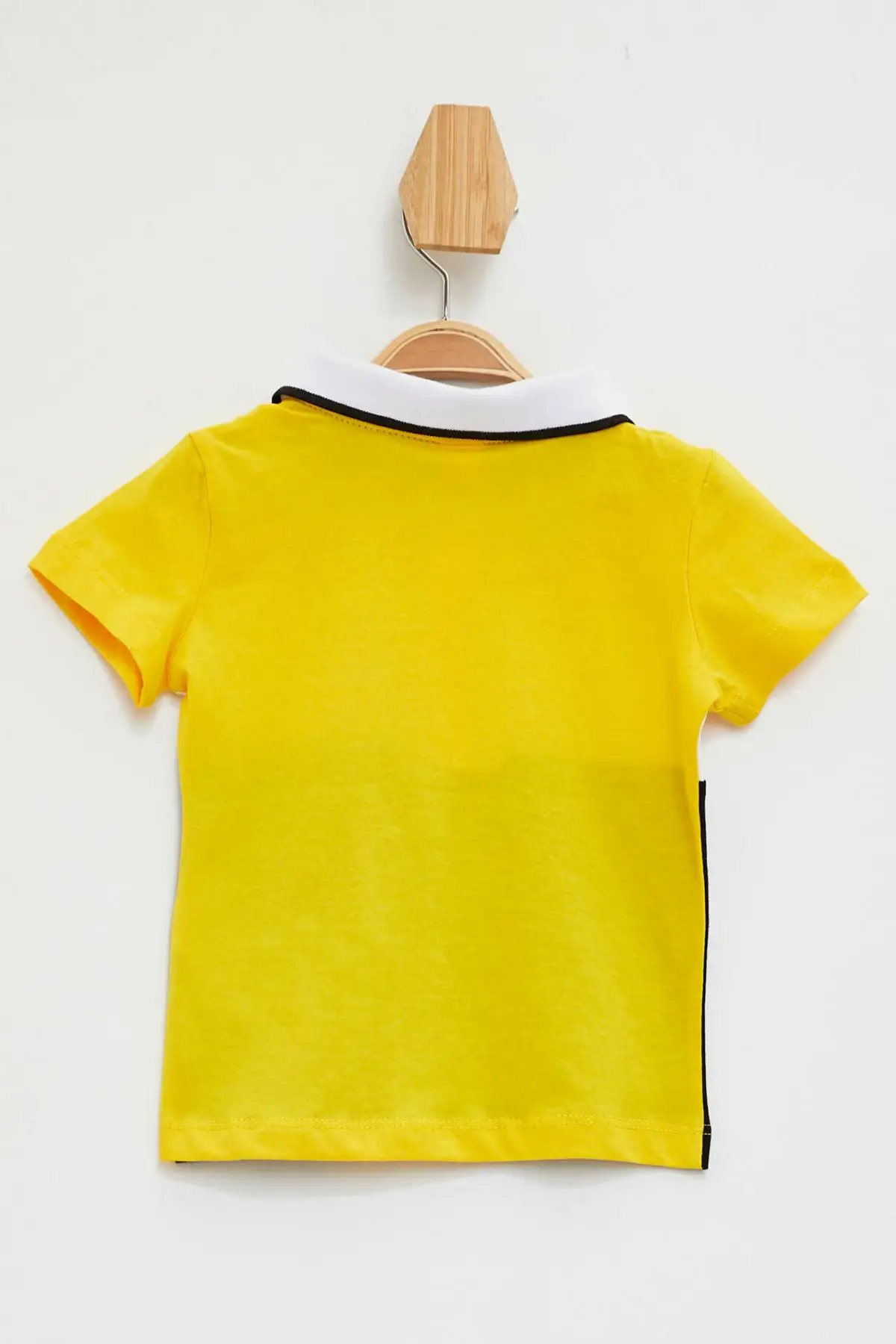 Дефакто футболка с короткими рукавами и отворотами для маленьких мальчиков