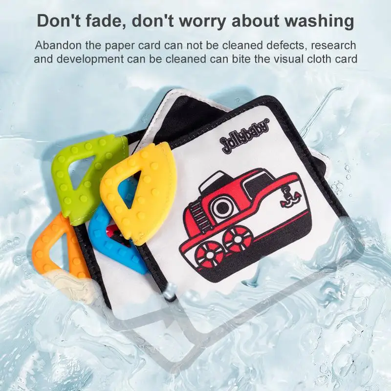 

Children's memory card black and white visual stimulation non-toxic baby fabric toy baby early childhood education card