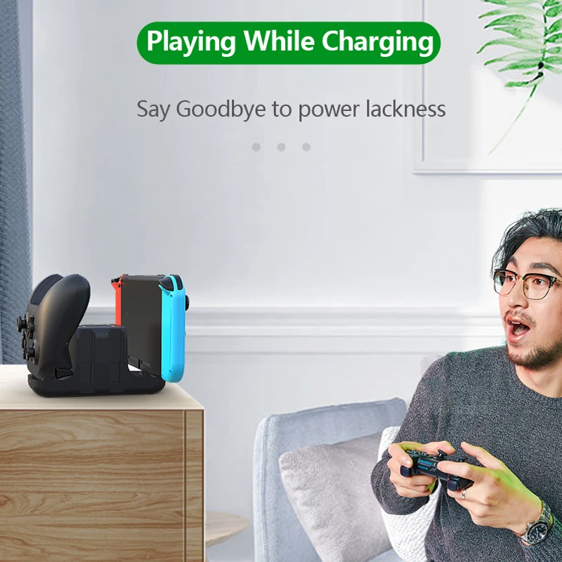 6 in 1 Charger station for Nintendo Swith with 4 Joy-Cons and 2 pro Controllers Charging docking | Электроника