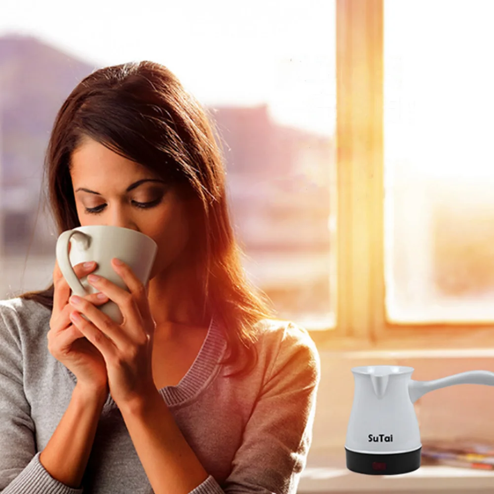 

220V EU New Electric Coffee Maker Turkey Portable Pot Machine Mini Coffee Maker Espresso Boiled Hot 3-4 Cup Milk For Gift