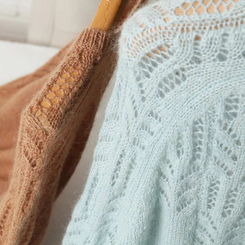 Однобортный короткий кардиган тонкие свитера осенне-зимние женские кардиганы |