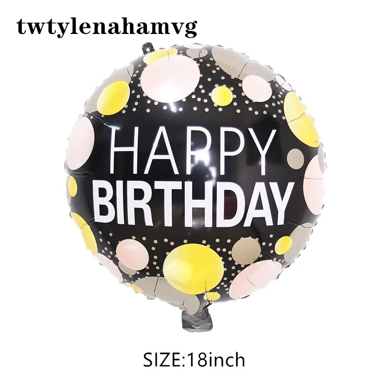 Новый круглый алюминиевый декоративный шар на день рождения 18 дюймов детский 1 й