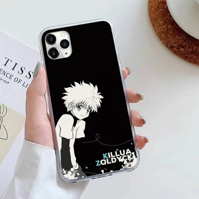 

Anime Hunter X Hunter Killua Zaoldyeck Phone Cases For iphone 12 5 5s 5c se 6 6s 7 8 plus x xs xr 11 pro max