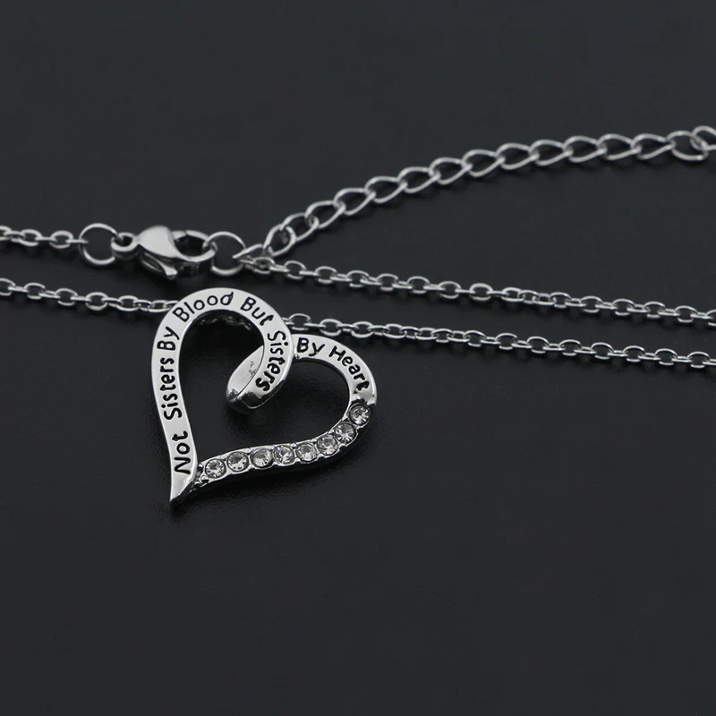 Не сестры по крови но сердцу ожерелье цепочка из нержавеющей стали ожерелья для