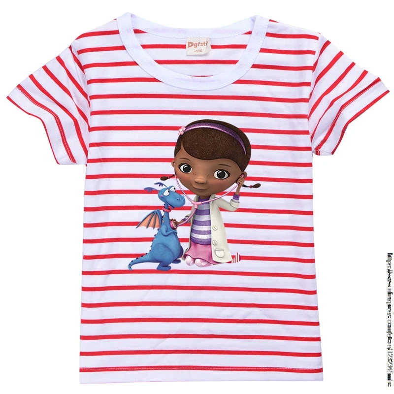 Детская футболка в полоску из натурального хлопка |